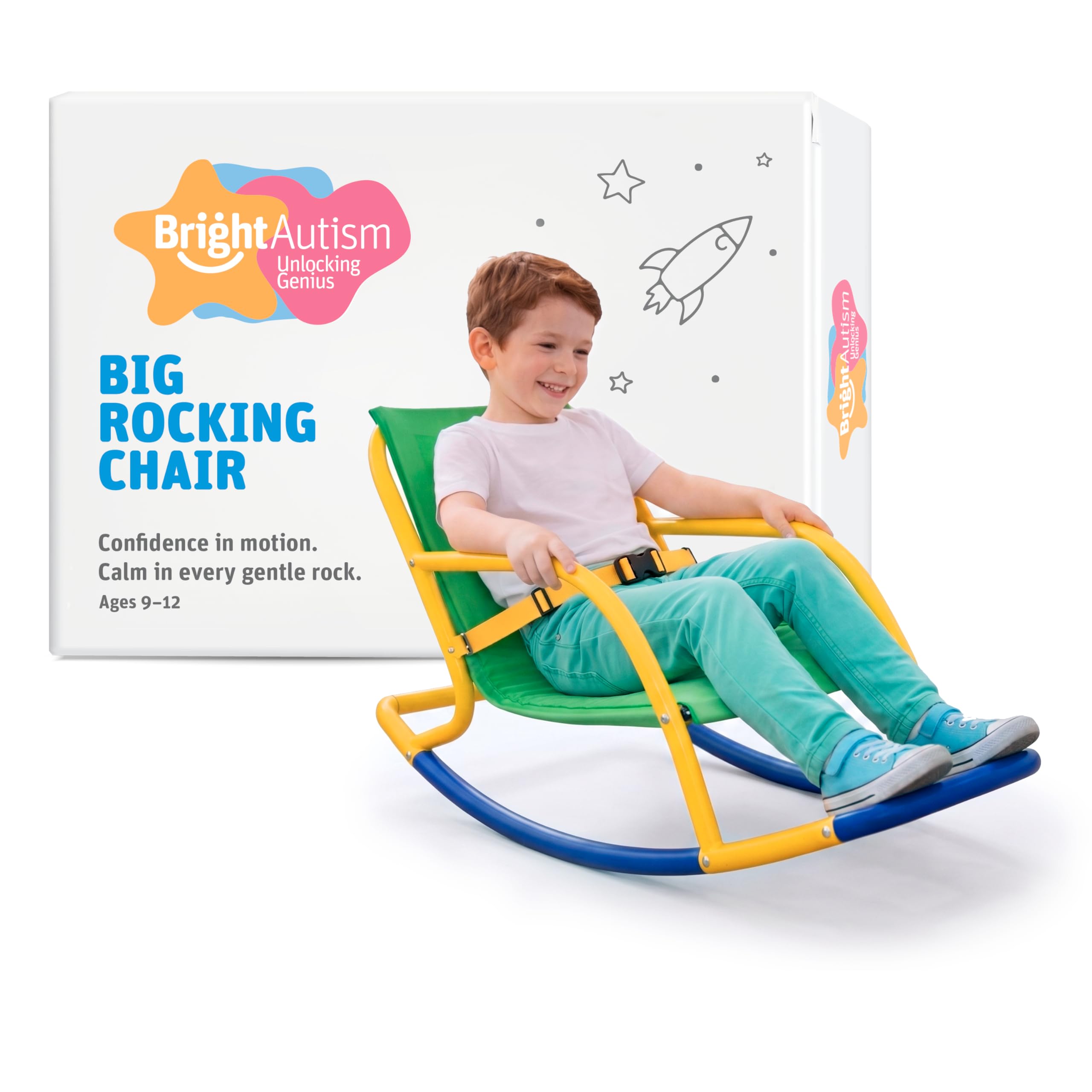 アントステラ 家具 キッズロッキングチェア Amazon.co.jp: 明るい自閉症感覚ロッキングチェア 子供用 (3~8歳